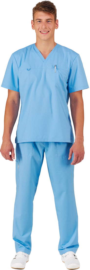 Костюм OPTIMAL для СПА и салонов красоты мужской голубой купить от 4 072 р. 