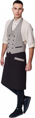 Фартук-жилет официанта двубортный Damask мужской кофе купить от 2 397 р.