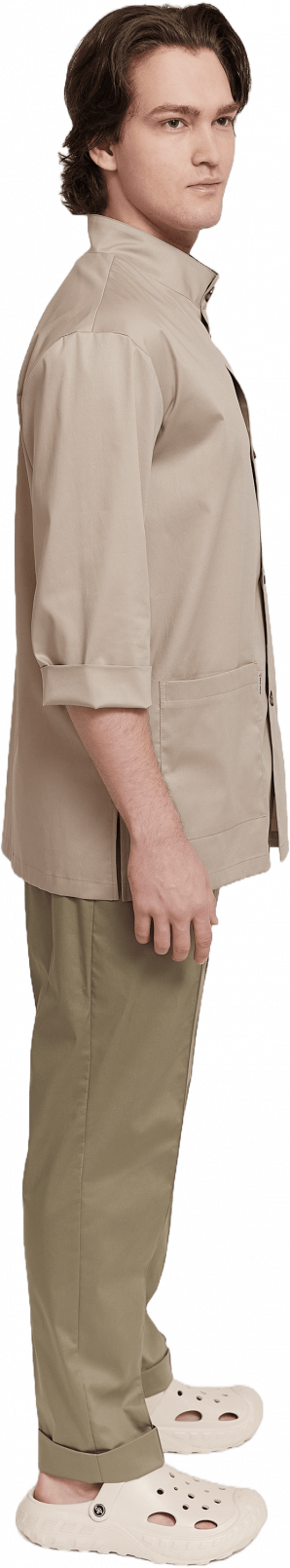 Рубашка горничного MADRID унисекс свободного кроя бежево - серый купить от 3 209 р. 