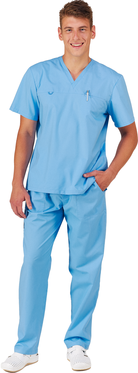 Костюм OPTIMAL для СПА и салонов красоты мужской голубой купить от 4 072 р. 